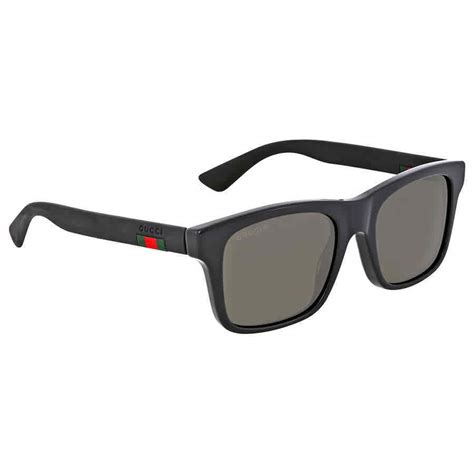 Gucci Polarized Grey Square Men's Sunglasses 